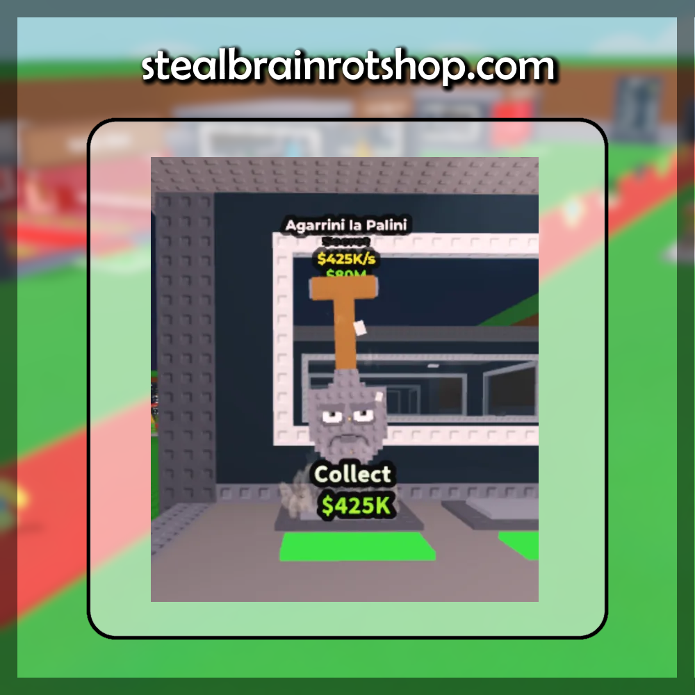The Secret Brainrot Agarrini la Palini in the popular ROBLOX game Steal A Brainrot. Sold by the #1 Steal A Brainrot Shop stealbrainrotshop.com!