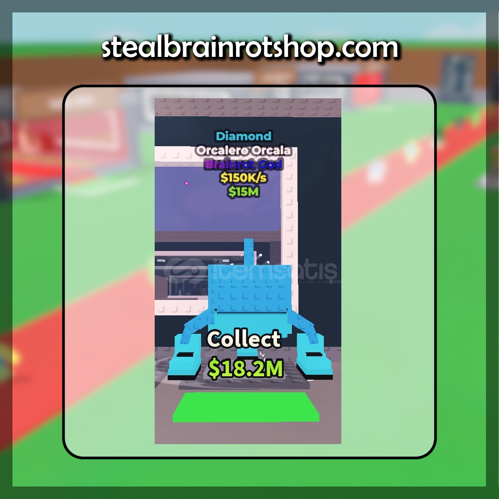 The Brainrot God Orcalero Orcala Diamond variant in the popular ROBLOX game Steal A Brainrot. Sold by the #1 Steal A Brainrot Shop stealbrainrotshop.com!