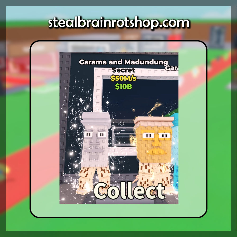 The Secret Brainrot Garama and Madundung in the popular ROBLOX game Steal A Brainrot. Sold by the #1 Steal A Brainrot Shop stealbrainrotshop.com!
